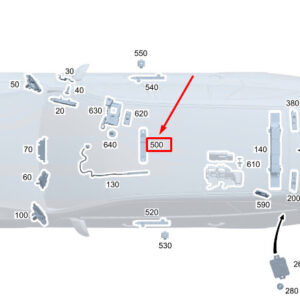 MERCEDES-BENZ C W206 Keyless Entry Antenna A2239052200 ORIGINAL