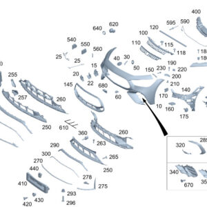MERCEDES-BENZ AMG GT X290 Front Right Bumper Air Outlet A2908851204 ORIGINAL