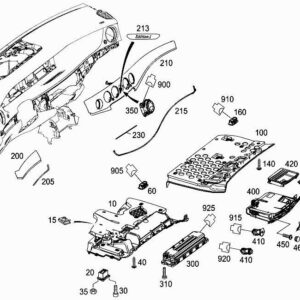 MERCEDES-BENZ S W222 Stowage Compartment Insert A2226890700 ORIGINAL