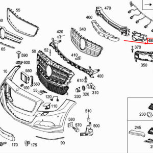 MERCEDES-BENZ CLS C218 Front RH Bumper Impact Absorber A2188850637 ORIGINAL