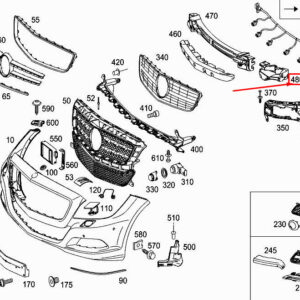 MERCEDES-BENZ CLS C218 Front Left Bumper Impact Absorber A2188850737 ORIGINAL