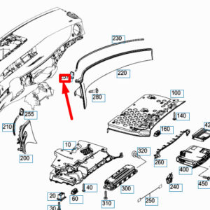 MERCEDES-BENZ S A217 Front LED Right Interior Light A0009061205 ORIGINAL