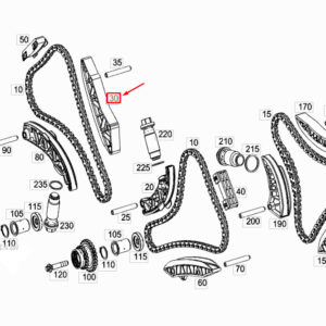 MERCEDES-BENZ C W205 Right Engine Chain Tensioner A1770524000 ORIGINAL