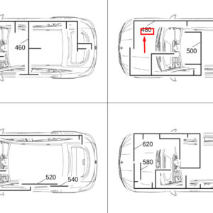 MERCEDES-BENZ GLE W167 Tank Fitting Wiring Harness A1675402423 ORIGINAL