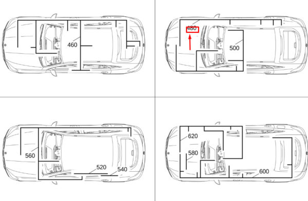 MERCEDES-BENZ GLE W167 Tank Fitting Wiring Harness A1675402423 ORIGINAL