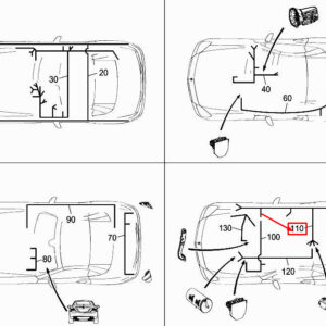 MERCEDES-BENZ SLK R172 Fuel System Wiring Harness A1725407500 ORIGINAL