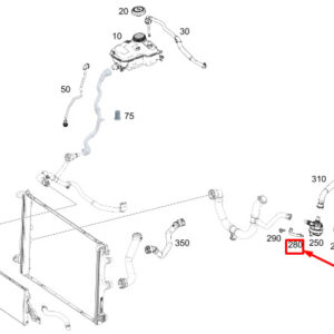 MERCEDES-BENZ CLA C118 Engine Water Pump Holder A1775042100 ORIGINAL
