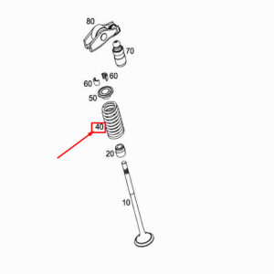 MERCEDES-BENZ A W177 Engine Intake Valve Spring A2820530600 ORIGINAL