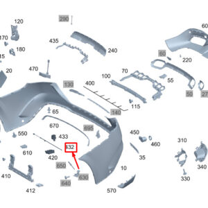 MERCEDES-BENZ GLS X167 Rear Bumper Motion Sensor A1679053804 ORIGINAL