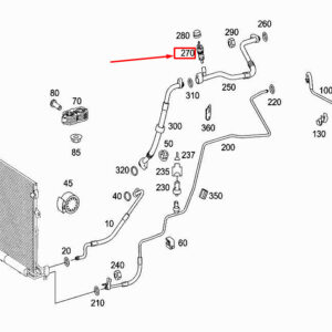 MERCEDES-BENZ R W251 A/C Line Valve Element A0008320885 ORIGINAL