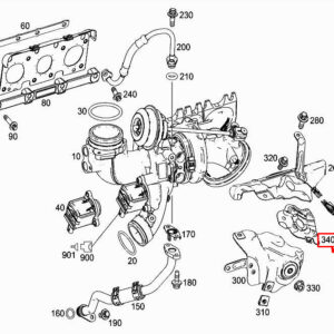 MERCEDES-BENZ C Coupe C205 Left Oxygen Sensor Shield A2760967168 ORIGINAL