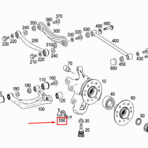 MERCEDES-BENZ R W251 Left Wheel Carrier Bracket A1644231323 ORIGINAL