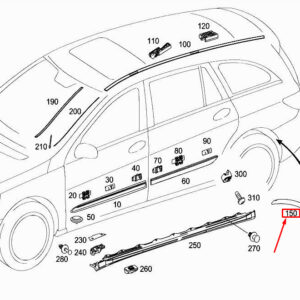 MERCEDES-BENZ R W251 Right Wheelhouse Cover A2518801805 ORIGINAL