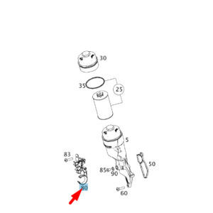 MERCEDES-BENZ CL C216 Oil Filter Bracket A1561830340 ORIGINAL