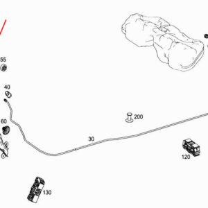 MERCEDES-BENZ S W222 Fuel Hose A2224701575 ORIGINAL