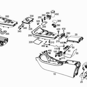 MERCEDES-BENZ A W177 Rear Console Socket A0008205805 ORIGINAL