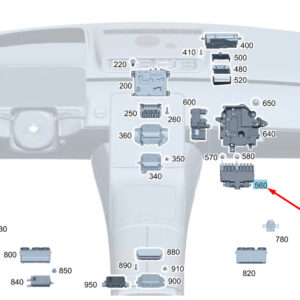 MERCEDES-BENZ S W223 Fuse Box LHD A2235408344 ORIGINAL