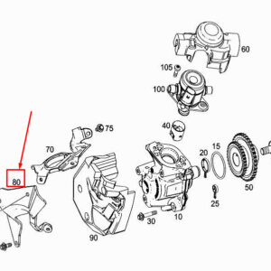 MERCEDES-BENZ CLS C257 Engine Pump Drive Shield A2560780084 ORIGINAL