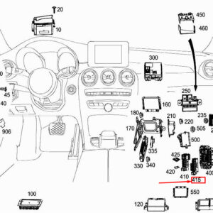 MERCEDES-BENZ C Coupe C205 Fuse box A2225402950 ORIGINAL