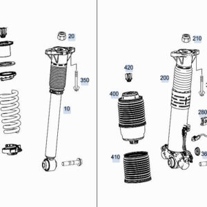 MERCEDES-BENZ GLE W167 Upper Spring Retainer A1673262000 ORIGINAL