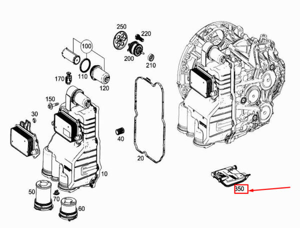 MERCEDES-BENZ A W177 Oil Filter A2473773901 ORIGINAL