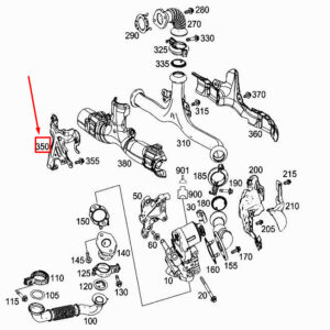 MERCEDES-BENZ C Coupe C205 EGR Bracket A2761402240 ORIGINAL