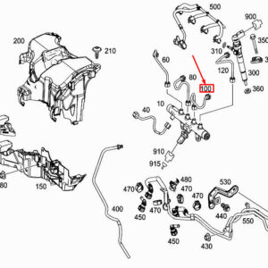MERCEDES-BENZ CITAN W415 Fuel Pressure Line A6070700633 ORIGINAL