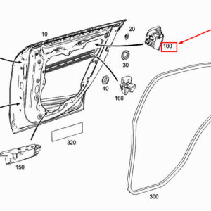 MERCEDES-BENZ CLA C117 Rear Left Door Water Drain A1177320195 ORIGINAL