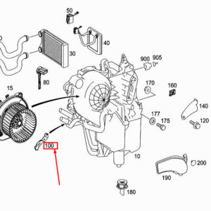 MERCEDES-BENZ R W251 Air Conditioner Case Bracket A1648320214 ORIGINAL