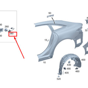 MERCEDES-BENZ EQS V297 Locking Actuator Adapter Wiring A2975407526 ORIGINAL