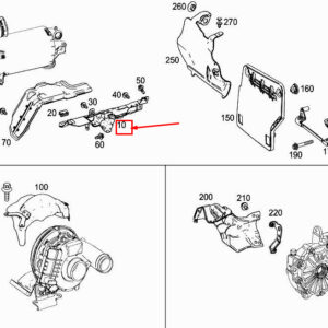 MERCEDES-BENZ S W222 Right Engine Support Shield A6541421000 ORIGINAL