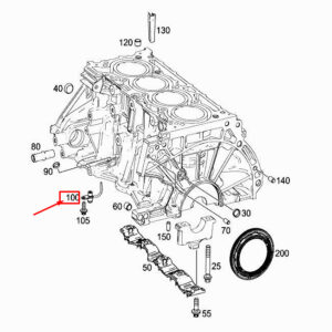MERCEDES-BENZ A W177 Engine Oil Spray Nozzle A2821800400 ORIGINAL