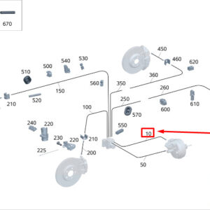 MERCEDES-BENZ S W223 Brake Line LHD A2234202700 ORIGINAL