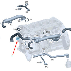 MERCEDES-BENZ CLS C257 Coolant Hose A2642009700 ORIGINAL