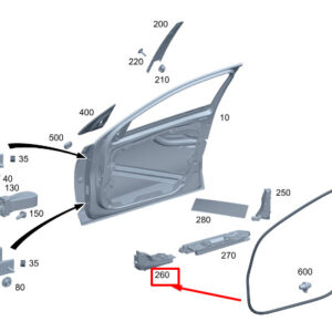 MERCEDES-BENZ C S206 Front Right Door Impact Absorber A2067254400 ORIGINAL