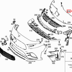 MERCEDES-BENZ A W177 Front Bumper Pressure Sensor A1779054700 ORIGINAL