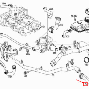 MERCEDES-BENZ A W177 Engine Coolant Hose A2602000100 ORIGINAL