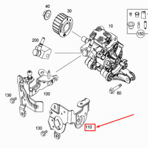 MERCEDES-BENZ CITAN W415 High-Pressure Pump Bracket A6072300740 ORIGINAL