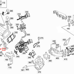 MERCEDES-BENZ CLA Coupe C117 Glow Plug Support Bracket A6510901641 ORIGINAL
