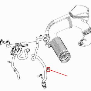 MERCEDES-BENZ A W177 Engine Bleed Valve Hose A2820181900 ORIGINAL