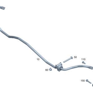 MERCEDES-BENZ C S206 Rear Left Stabilizer Link A2063260100 ORIGINAL
