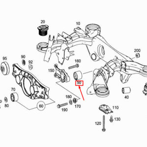 MERCEDES-BENZ S W222 Rear Axle Drive Mount A2223511800 ORIGINAL