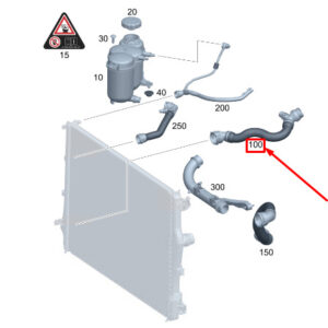 MERCEDES-BENZ C S206 Engine Coolant Hose A2065013100 ORIGINAL