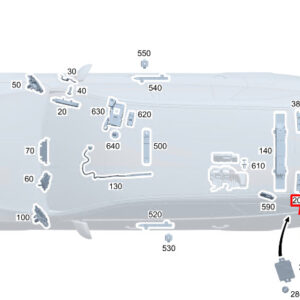 MERCEDES-BENZ C W206 Left Upper Antenna Amplifier A2239053608 ORIGINAL