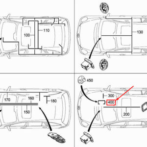 MERCEDES-BENZ R W251 Aux Jack Wiring Harness A2515400213 ORIGINAL