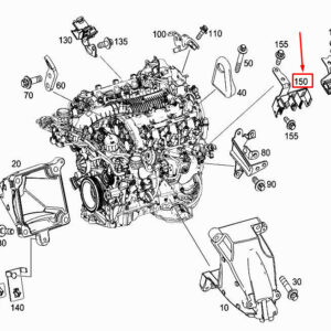 MERCEDES-BENZ C Coupe C205 Oxygen Sensor Cable Bracket A2761508473 ORIGINAL