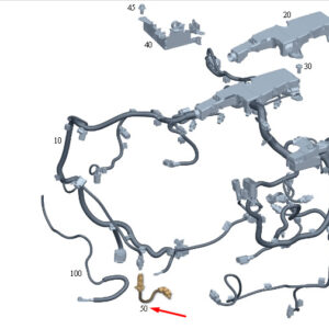 MERCEDES-BENZ E C238 Oil Pump Adapter Wiring Harness A2741500120 ORIGINAL