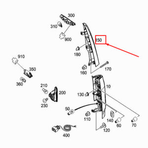 MERCEDES-BENZ CITAN W415 Rear Right Panel Area Trim A4156941525 ORIGINAL