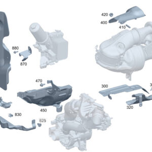 MERCEDES-BENZ C S206 Noise Insulation Mount Holder A2540142400 ORIGINAL