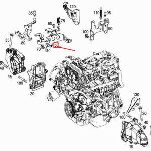 MERCEDES-BENZ E C238 Front Right Cylinder Head Bracket A2742200340 ORIGINAL